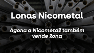 Agora a Nicometal também vende lona: fundo preto, brilho ou fosco para fachadas, eventos e sinalização